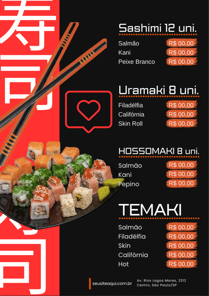 CARDÁPIO JAPA